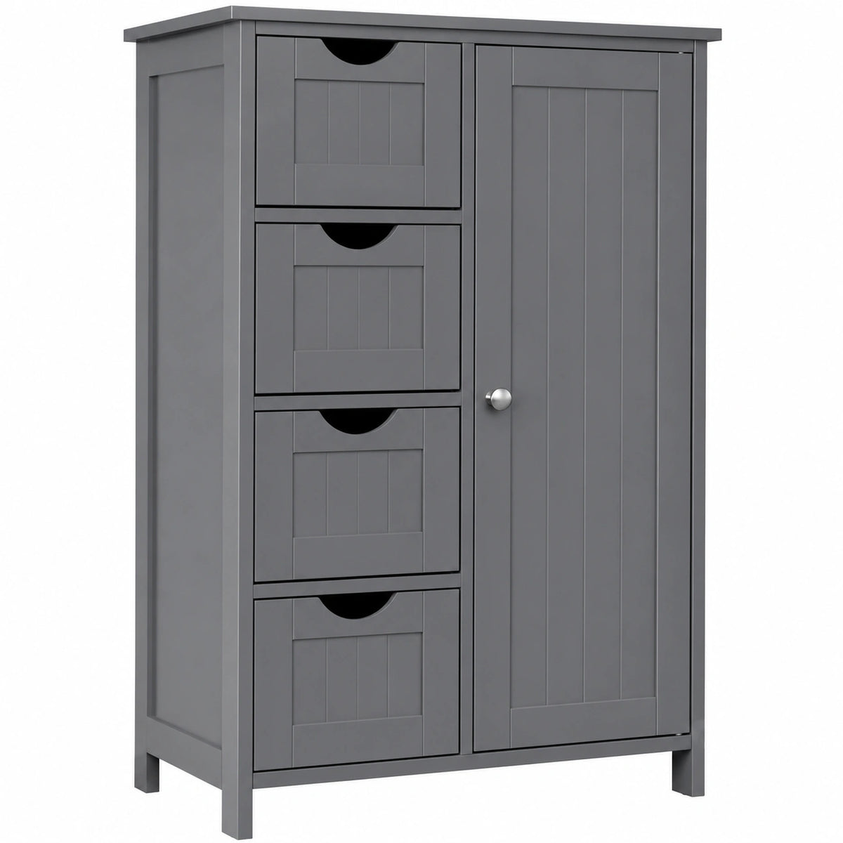 Armoire, réglable, avec rangement, avec tiroirs, coloris gris, 30 x 55 x 82 cm, pour la chambre