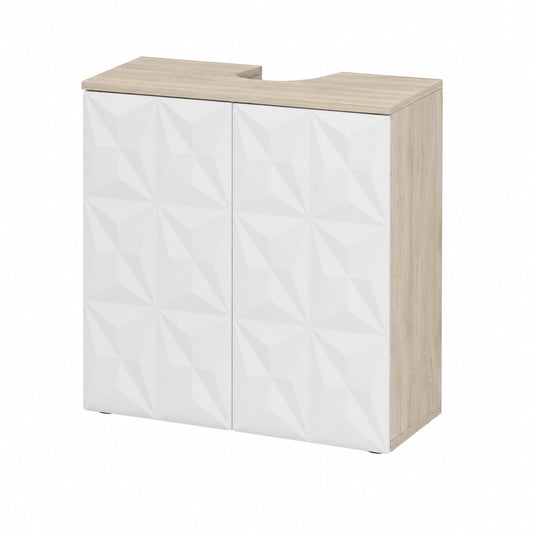 Ensemble de meubles de salle de bain, coloris blanc, 60 x 57 cm, pour la salle de bain