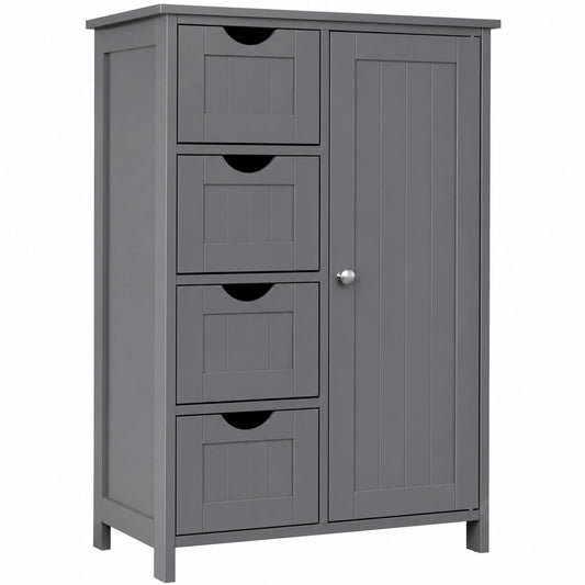 Armoire, réglable, avec rangement, avec tiroirs, coloris gris, 30 x 55 x 82 cm, pour la chambre
