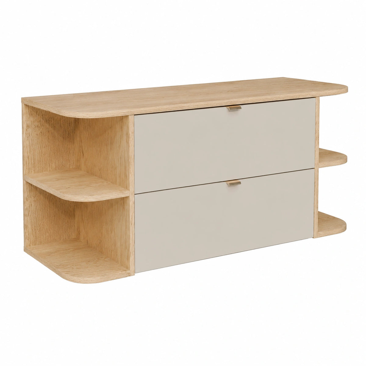 Ensemble de meubles de salle de bain, coloris beige et naturel, pour la salle de bain
