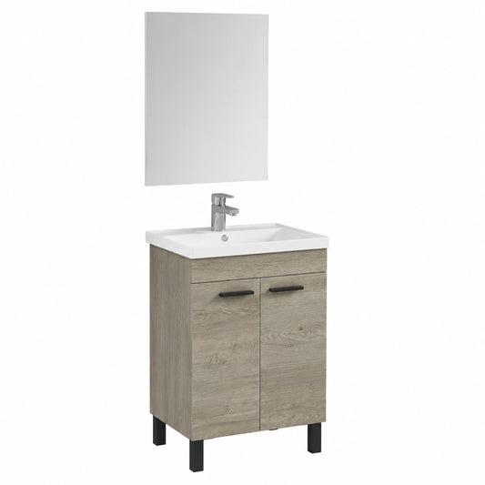 Ensemble de meubles de salle de bain, en chêne, pour la salle de bain