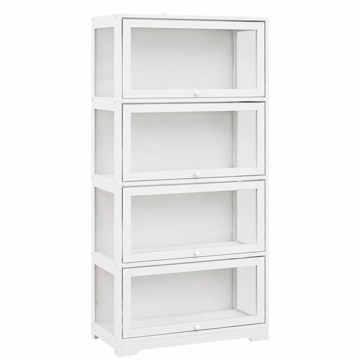 Buffet, coloris blanc, 59 x 30 x 139 cm, pour la salle à manger ou le salon