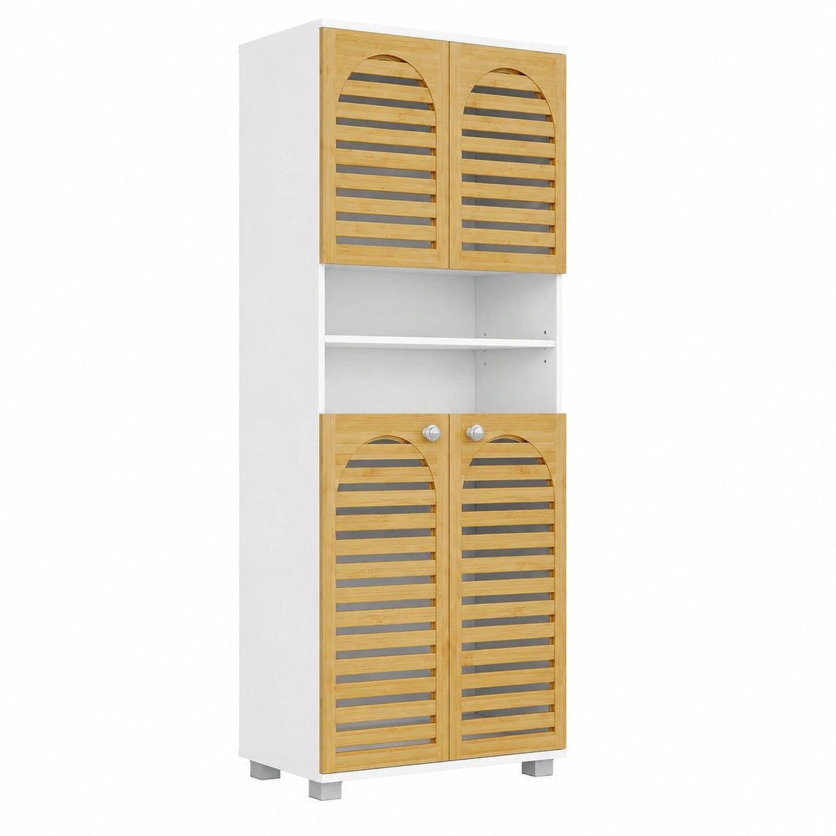Armoire, en bambou, avec rangement, avec portes, pour la chambre