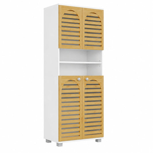 Armoire, en bambou, avec rangement, avec portes, pour la chambre