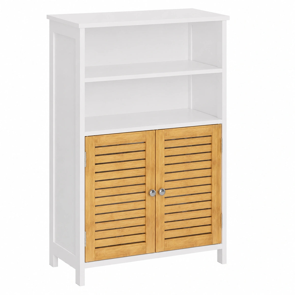 Armoire, en bambou, avec rangement, avec portes, 60 x 30 x 100 cm, pour la chambre