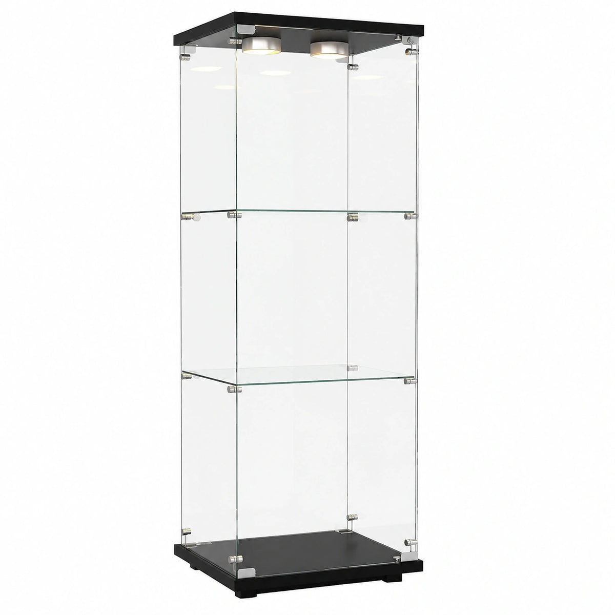 Armoire, avec portes, en verre, 42 x 36 x 125 cm, pour la chambre