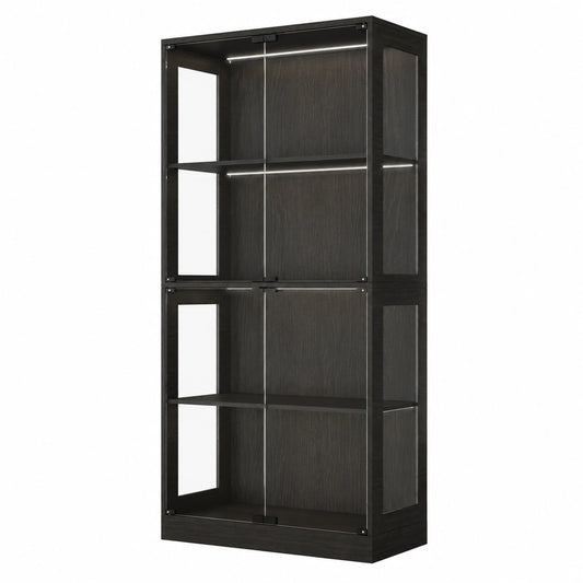 Armoire, en verre, 80 x 35 x 165 cm, pour la chambre