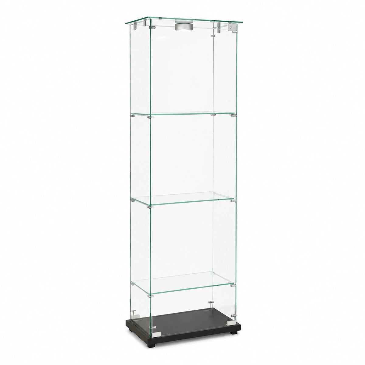Armoire, avec rangement, en verre, coloris noir, pour la chambre